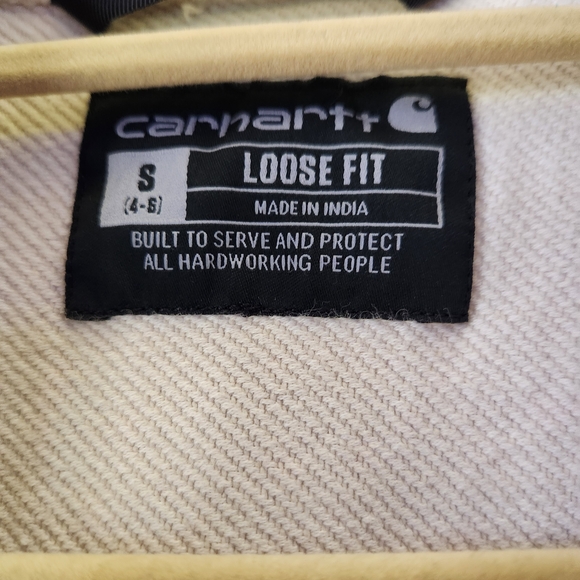 Carhartt Ivory Workshirt Jacket with Chest Pockets - Picture 3 of 10
